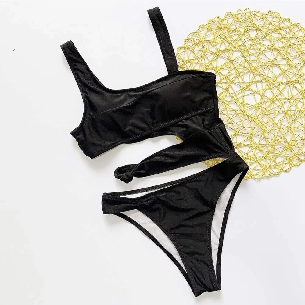 Black one piece swimsuit #3